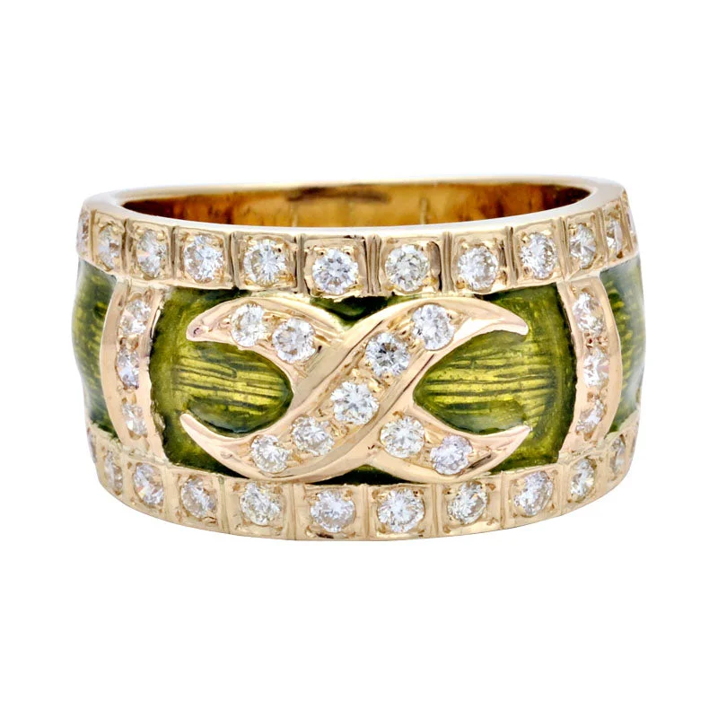 ladies-emerald-accent-rings-Ring-Diamond (Enamel)