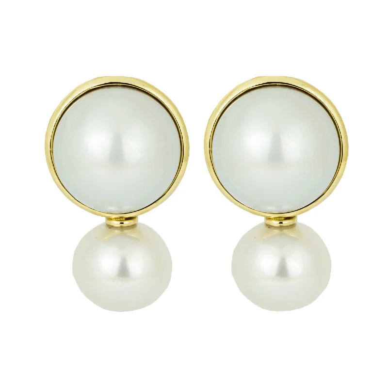 ladies-affordable-bar-drop-earrings-Earrings - South Sea Pearl