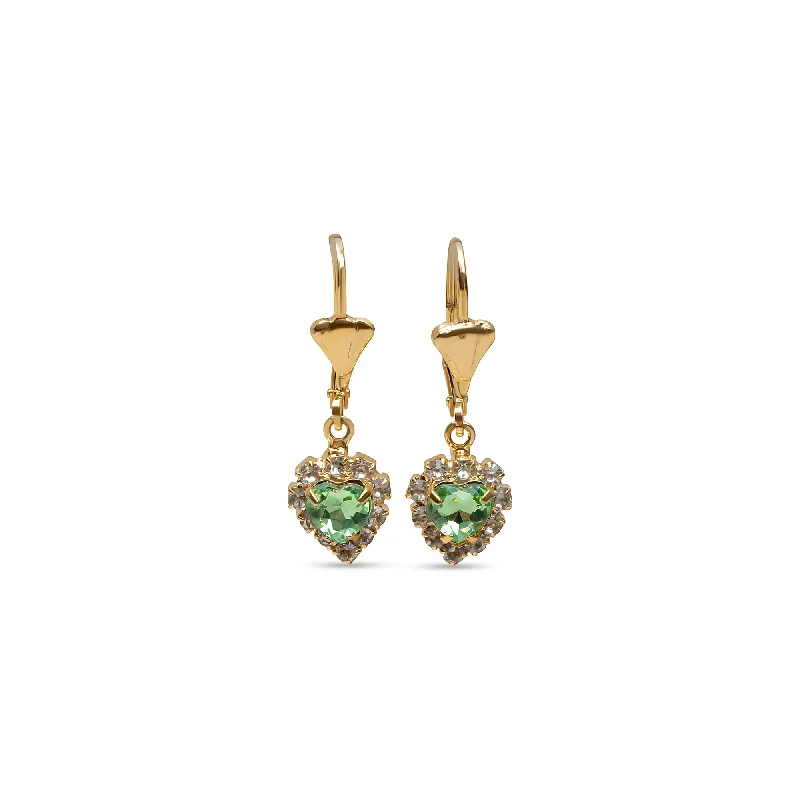 ladies-affordable-pearl-earrings-THE DEIS EMERALD HEART EARRINGS