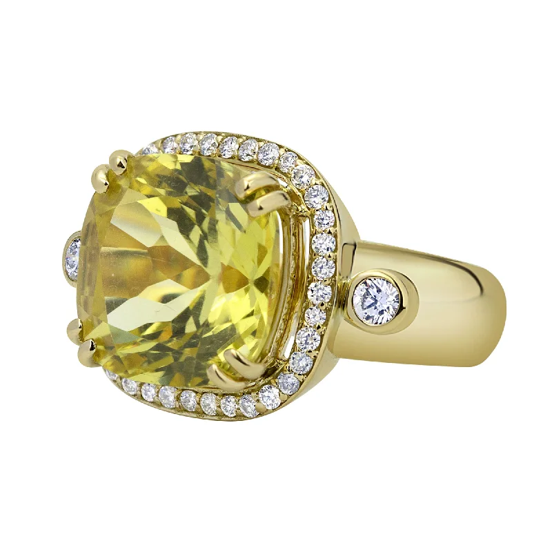 ladies-sapphire-channel-set-rings-Ring - Lemon Quartz And Diamond