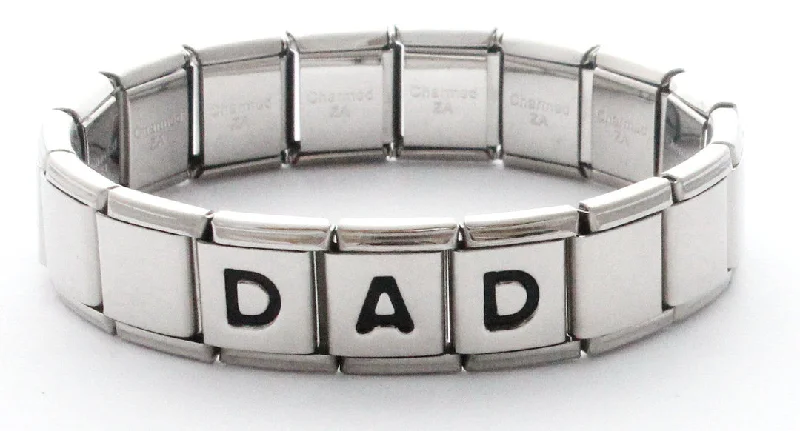 Ladies bracelets for innovator elegance -13mm DAD Nomination Like Bracelet,Stainless Steel