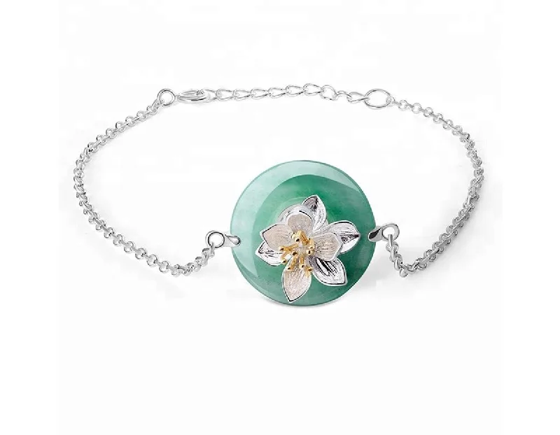 Ladies bracelets for show elegance -Lotus Whispers Bracelet