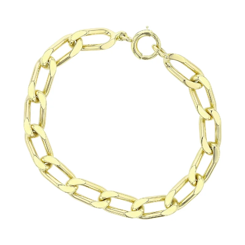 Ladies bracelets for getaway elegance -14K Yellow Gold Curb Link Bracelet