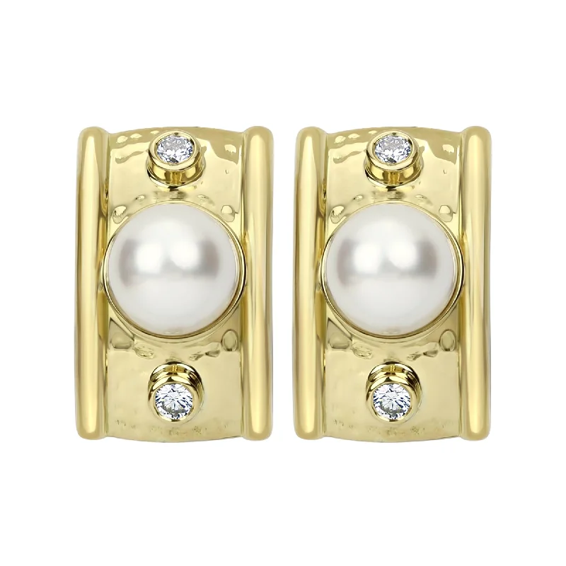 ladies-unique-pearl-earrings-Earrings - South Sea Pearl And Diamond (2284A)