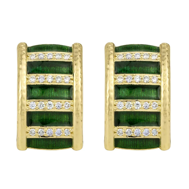 ladies-birthstone-bar-drop-earrings-Earrings - Diamond (Enamel) (2284H)