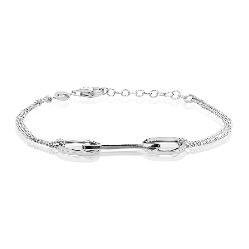 Ladies bracelets for music charm -Bracelet in sterling silver