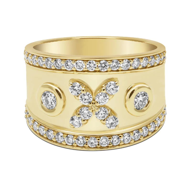 ladies-marquise-cut-gold-rings-Ring - Diamond