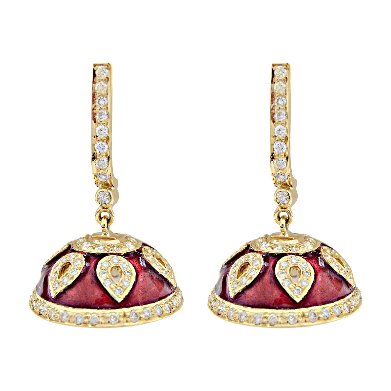 ladies-bridal-bar-drop-earrings-Earrings- Diamond (enamel) (2004D)