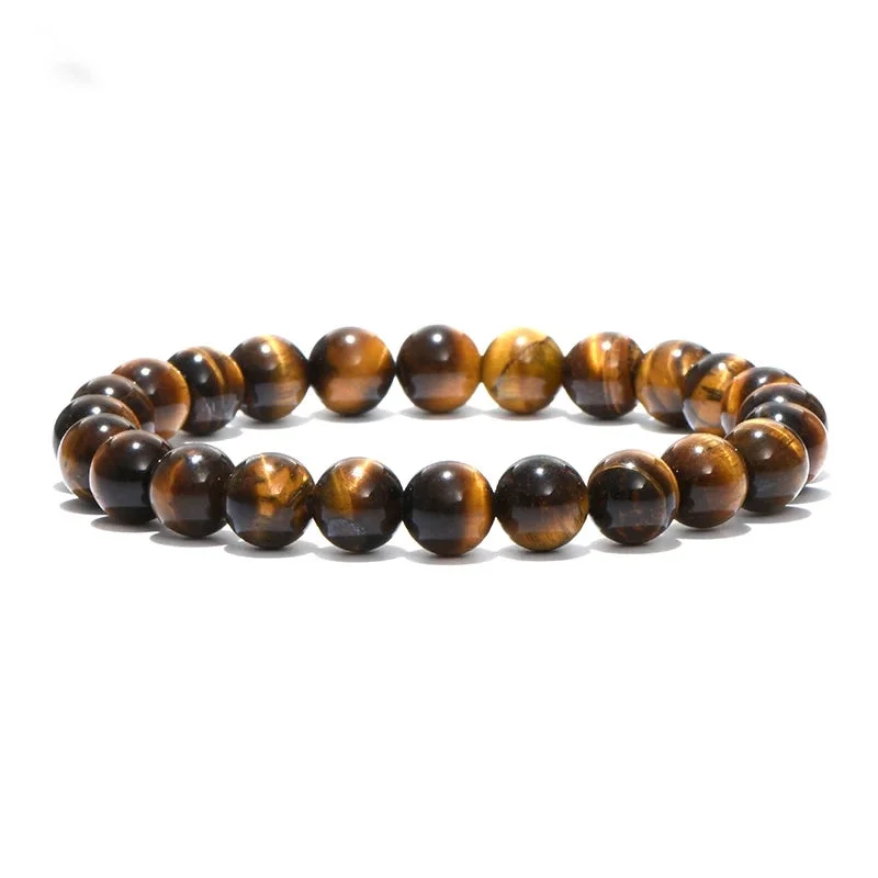 Ladies bracelets for grand elegance -10mm Tigers Eye Bracelet 