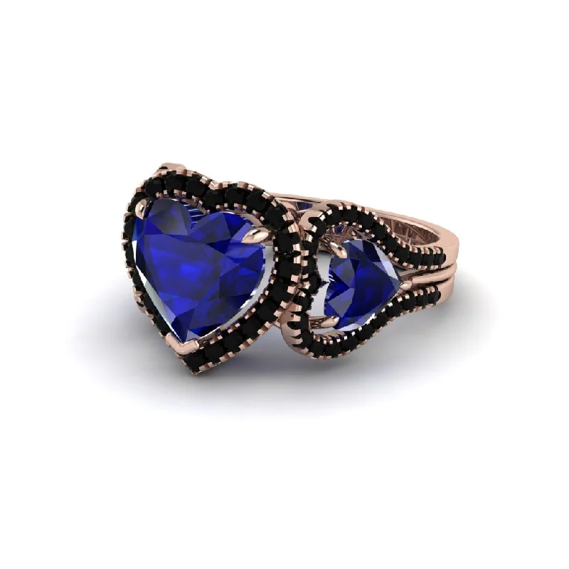 engagement-marquise-cut-sapphire-rings-Sapphire Eternal Heartbeat Engagement Ring - Aylin No. 44