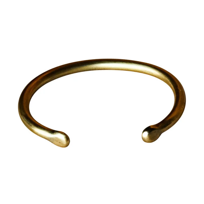 Ladies bracelets for wild elegance -Basic Bracelet - Sm, Brass