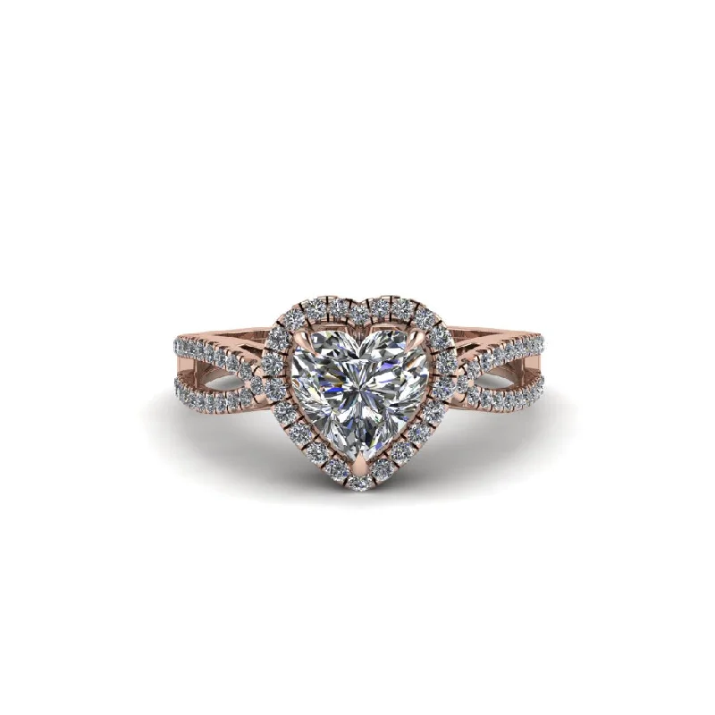 engagement-white-gold-tension-set-rings-Heart's Diamond Embrace Engagement Ring - Alison No. 2