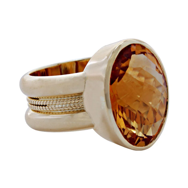 ladies-gold-cluster-rings-Ring-Citrine