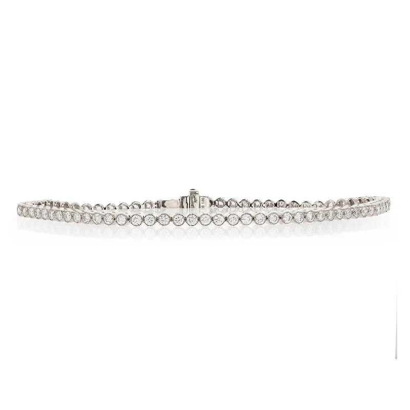 Ladies bracelets for peak elegance -1.90-Carat Diamond 7-Inch Tennis Bracelet