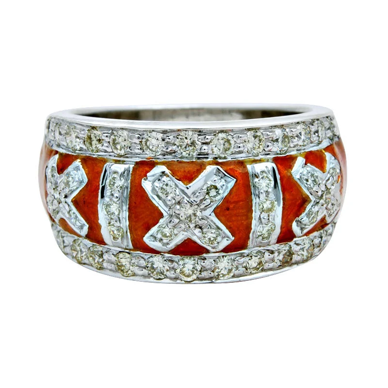 ladies-silver-accent-rings-Ring-Diamond (Enamel)