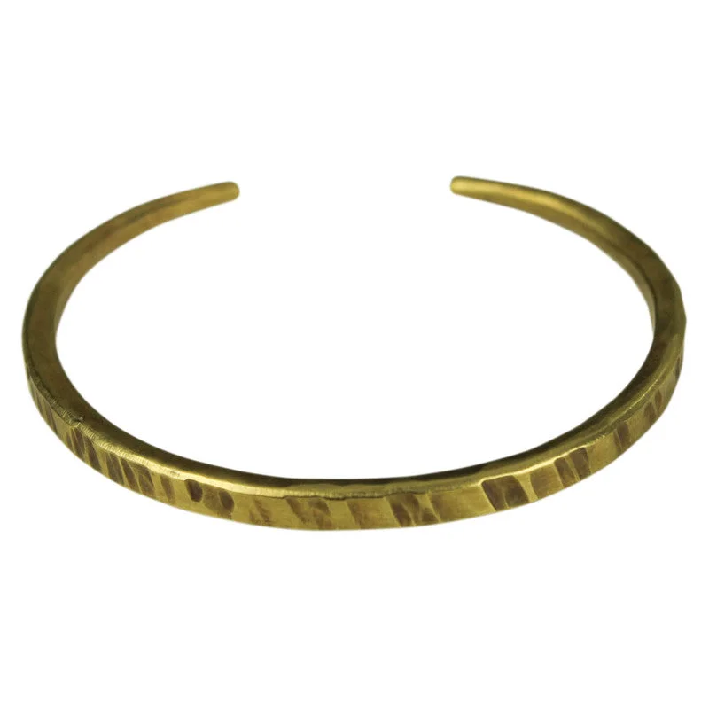 Ladies bracelets for guide elegance -Bracelet, Hammered Brass