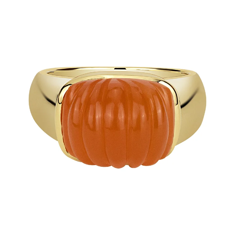 ladies-affordable-gold-rings-Ring - Cornelian