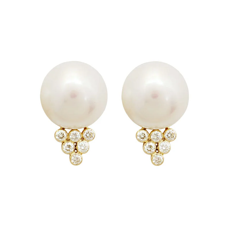 ladies-chandelier-diamond-earrings-Earrings-Pearl and Diamond