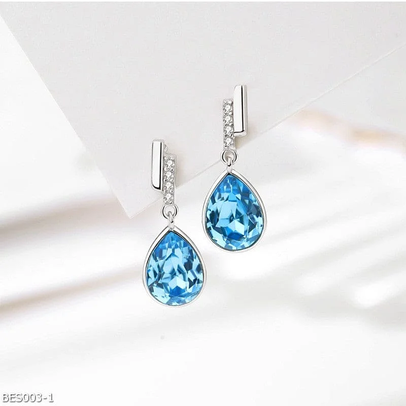 ladies-moon-ear-wrap-earrings-Austrian crystal Only Love stud earrings