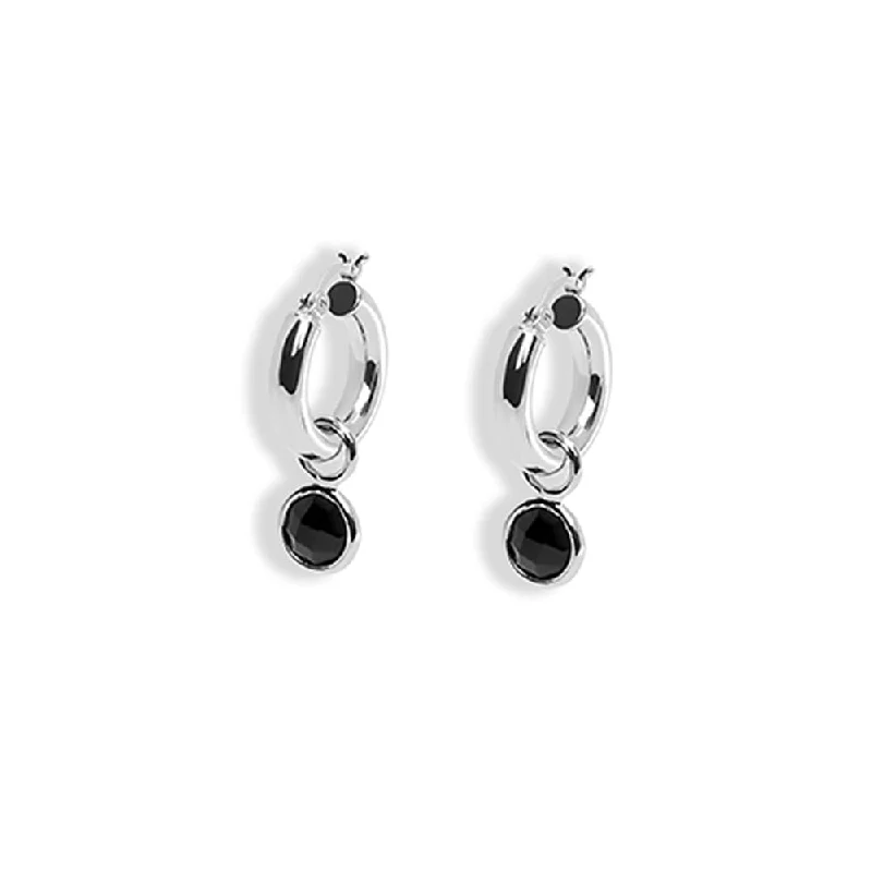 ladies-delicate-bar-drop-earrings-THE ELLEN ONYX DROP EARRING (ALEXANDER ROTH X THE M JEWELERS)