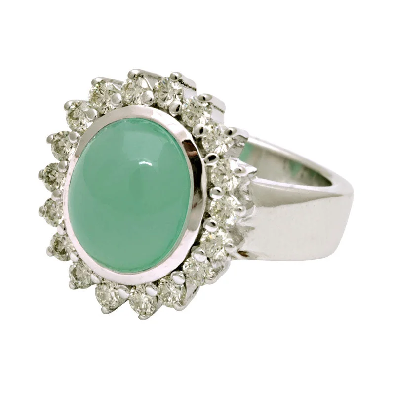 ladies-minimalist-bypass-rings-Ring-Chrysoprase and Diamond