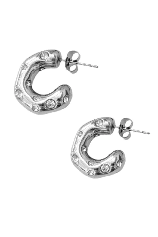 ladies-infinity-chandelier-earrings-Stamford Earrings, Silver