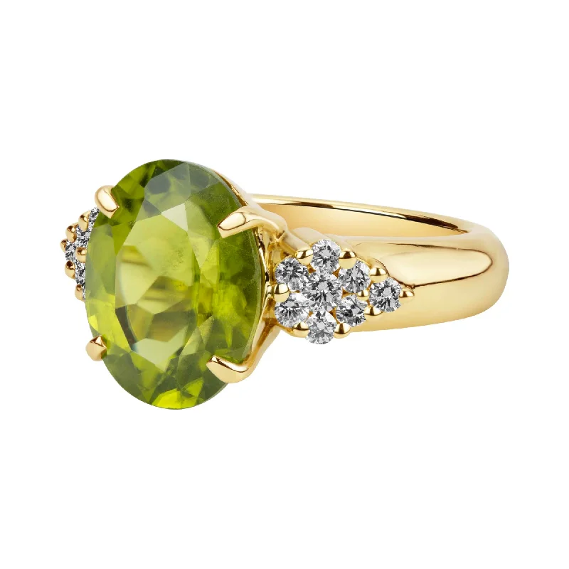 ladies-ruby-accent-rings-Ring - Peridot And Diamond