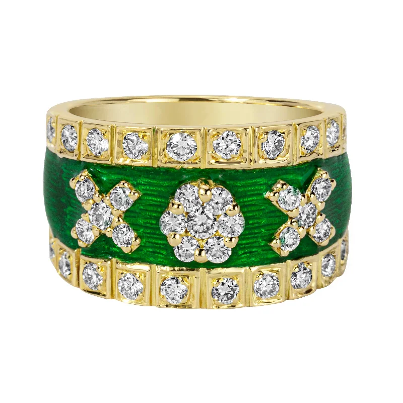 ladies-diamond-cathedral-rings-Ring - Diamond (enamel)