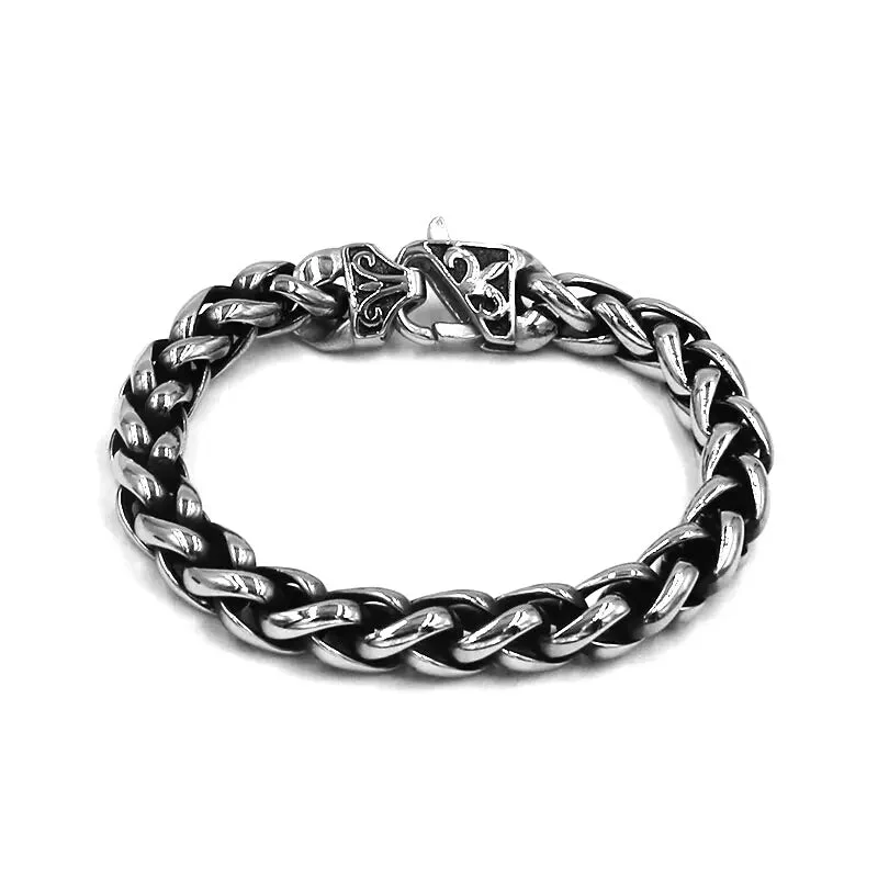 Ladies bracelets for beach charm -Stainless Steel Open Rope Chain Bracelet