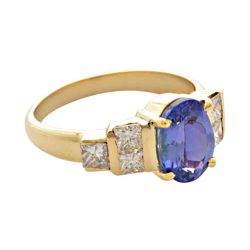 ladies-wedding-accent-rings-Ring-Tanzanite and Diamond