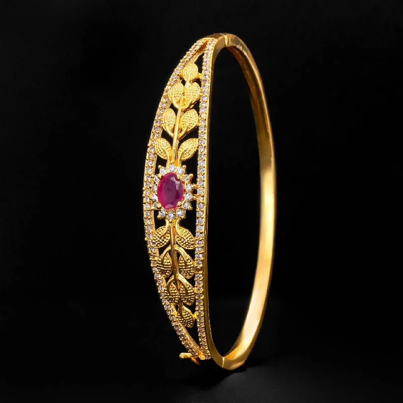 Ladies bracelets for golden vibes -STONE BRACELET BANGLE PSBRB11WR-052