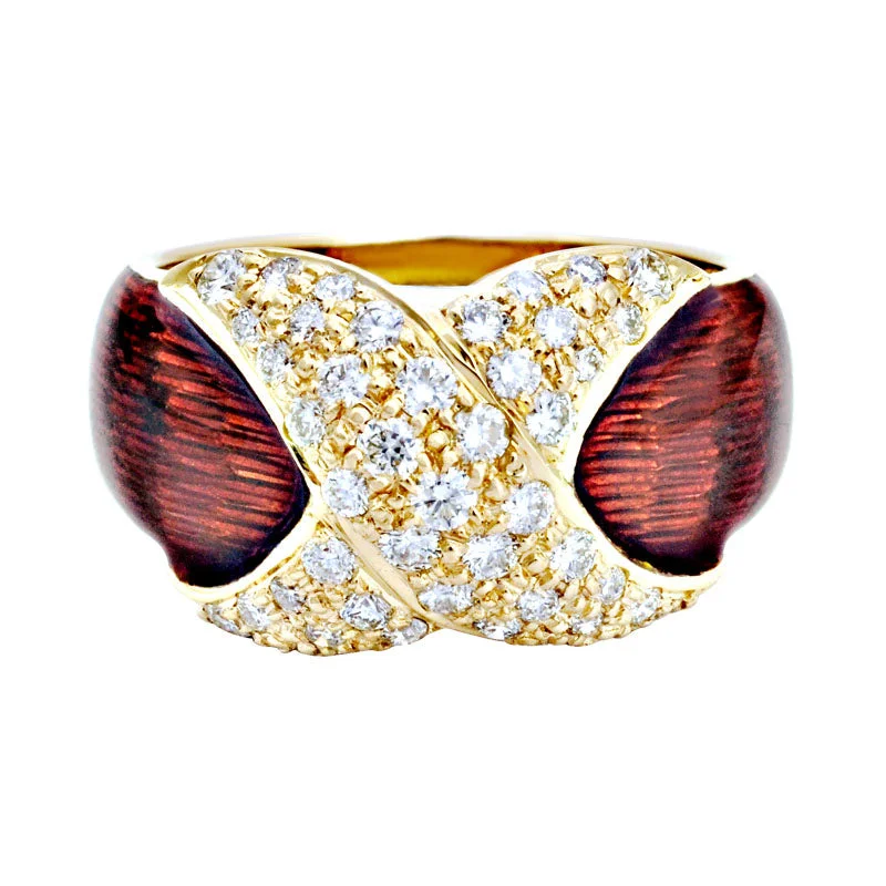 ladies-pearl-accent-rings-Ring-Diamond (Enamel)