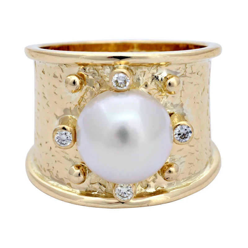 ladies-elegant-cathedral-rings-Ring-South Sea Pearl and Diamond