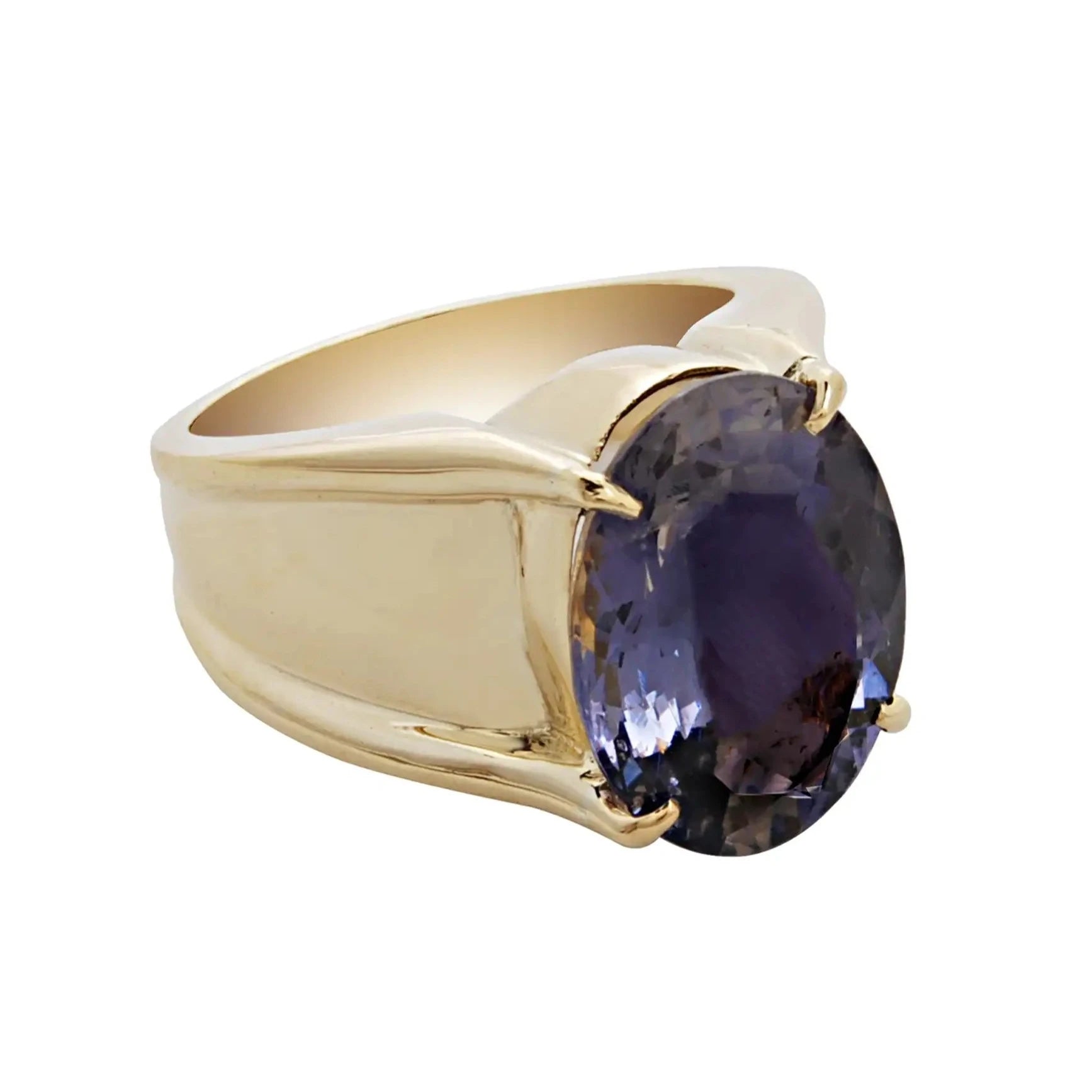 ladies-sapphire-cluster-rings-Ring- Iolite