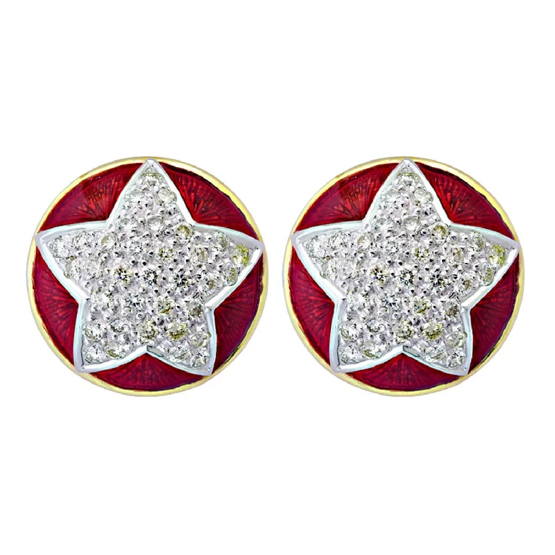 ladies-diamond-bar-drop-earrings-Earrings- Diamond (enamel) (5GM)