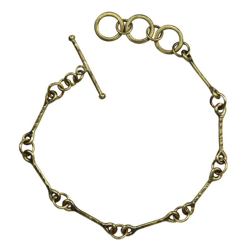 Ladies bracelets for buddy gifts -Balsa Chain Bracelet, Brass