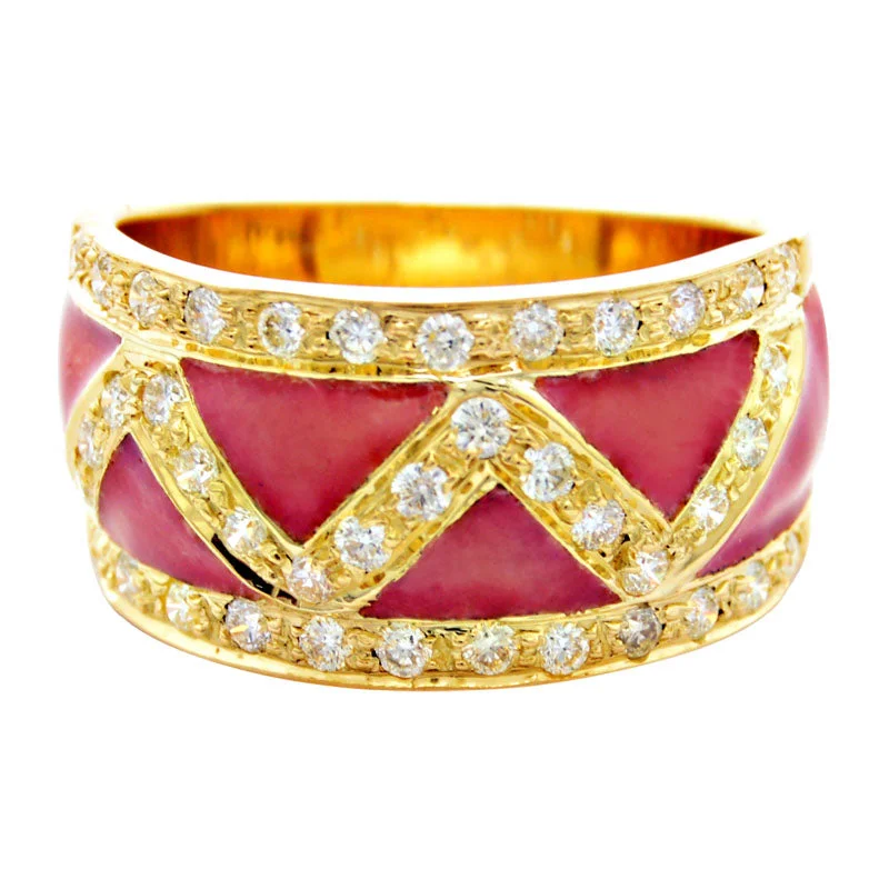 ladies-gold-accent-rings-Ring-Diamond (Enamel)