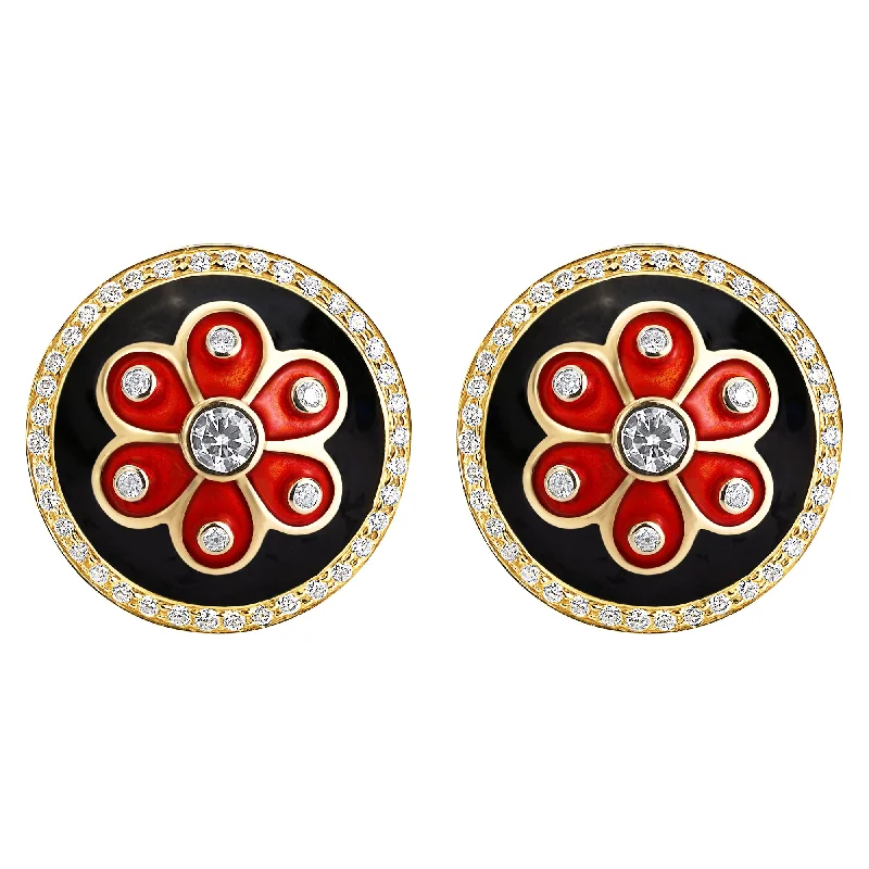 ladies-unique-gold-earrings-Earrings- Diamond (enamel) (2023H)