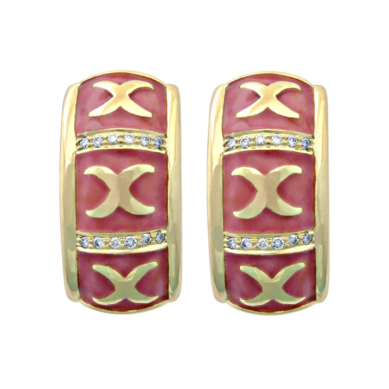 ladies-luxury-silver-earrings-Earrings-Diamond (Enamel)