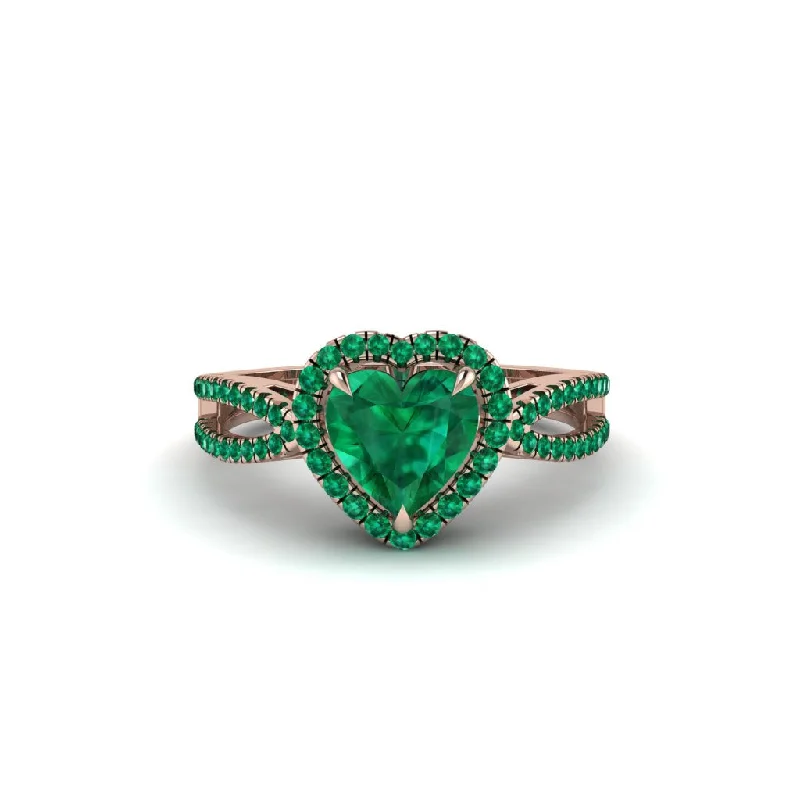 engagement-affordable-sapphire-rings-Heart's Emerald Embrace Engagement Ring - Alison No. 20