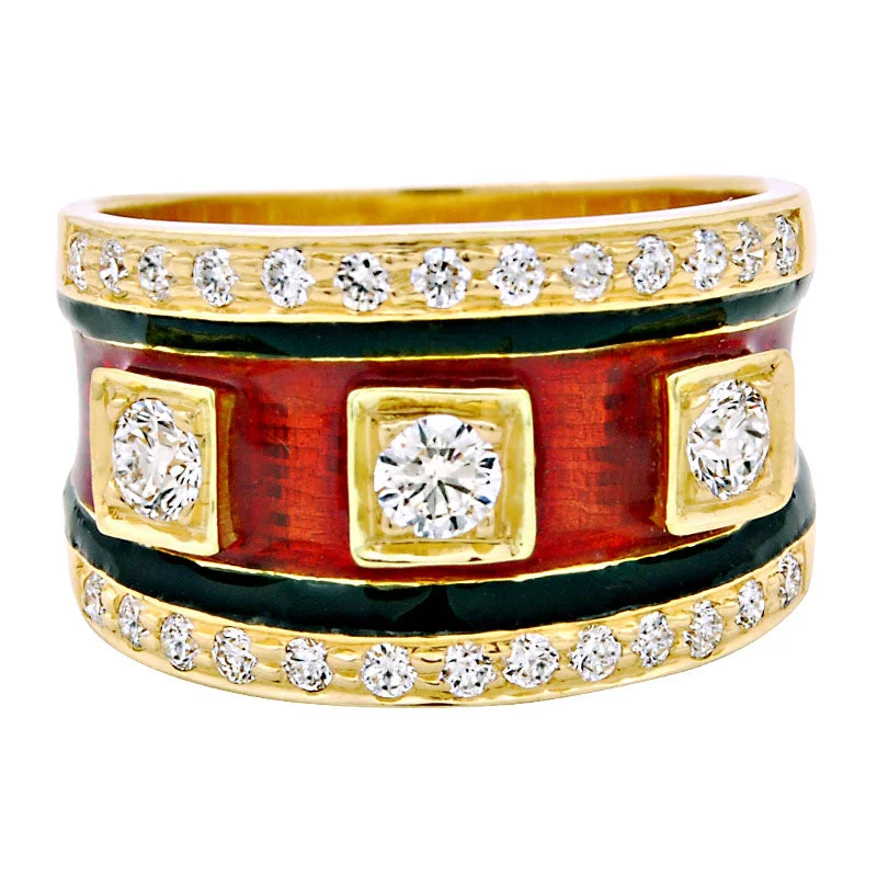 ladies-rose-gold-channel-set-rings-Ring-Diamond (Enamel)