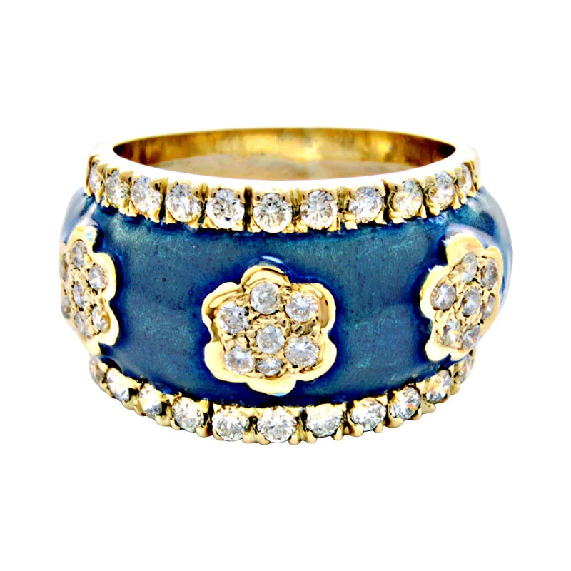 ladies-pearl-channel-set-rings-Ring-Diamond (Enamel)