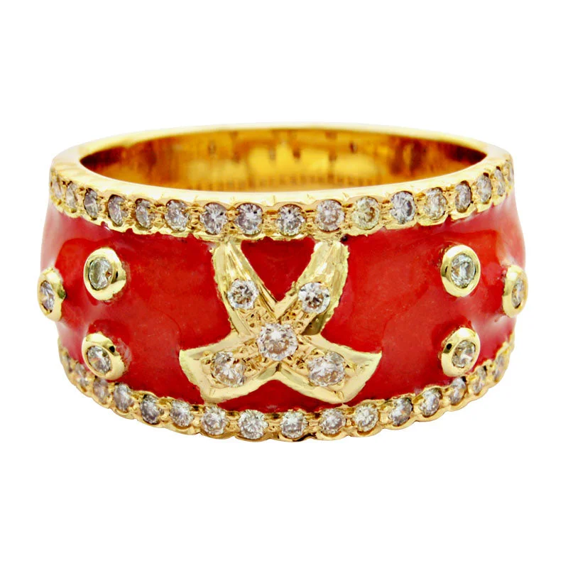 ladies-white-gold-shank-rings-Ring-Diamond (Enamel)