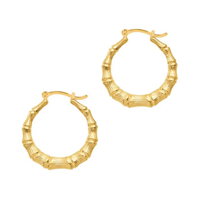 ladies-infinity-diamond-earrings-THE BAMBOO HOOP EARRING