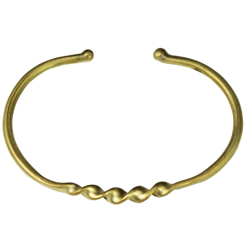 Ladies bracelets for spring charm -Bracelet - Single Twist, Brass