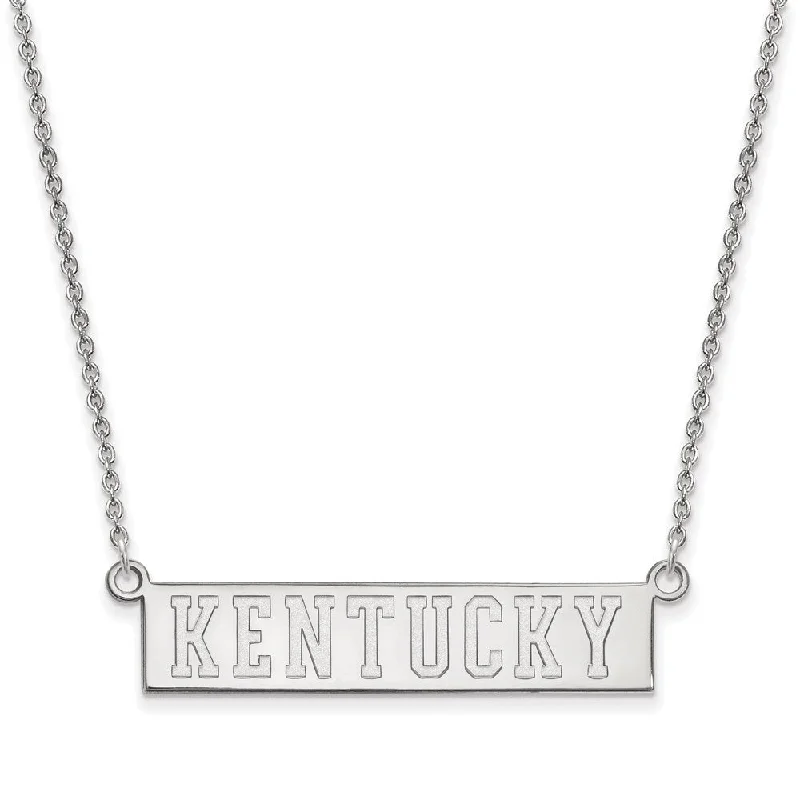 Ladies necklaces folk elegance -Sterling Silver U of Kentucky Small Pendant Necklace