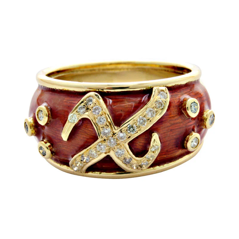 ladies-birthstone-cluster-rings-Ring-Diamond (Enamel)