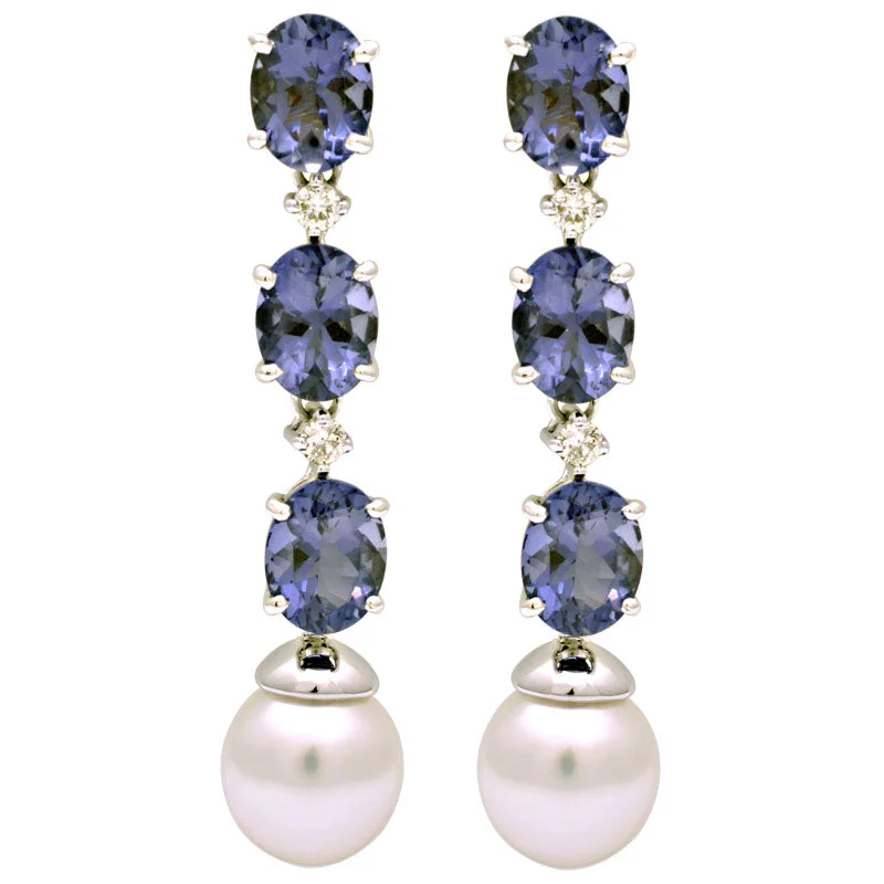 ladies-infinity-tassel-earrings-Earrings- Iolite, South Sea Pearl And Diamond (195IS)