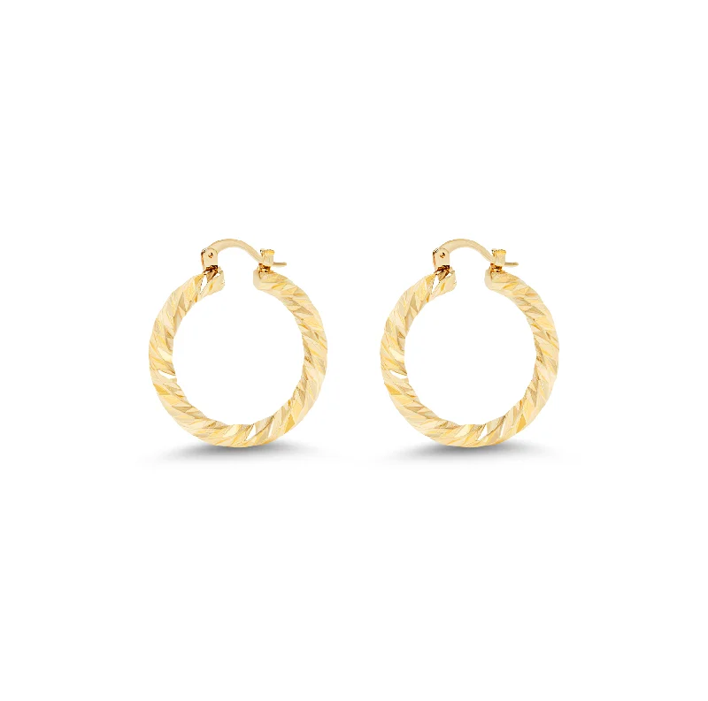 ladies-luxury-chain-link-earrings-THE MIA HOOP EARRINGS (SMALL)