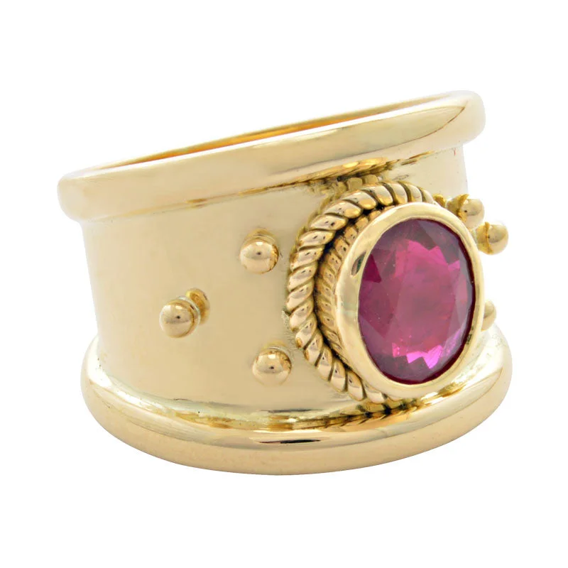 ladies-classic-silver-rings-Ring-Ruby